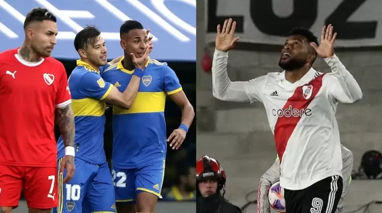 River con Miguel Ángel Borja y Boca Juniors con Sebastián Villa