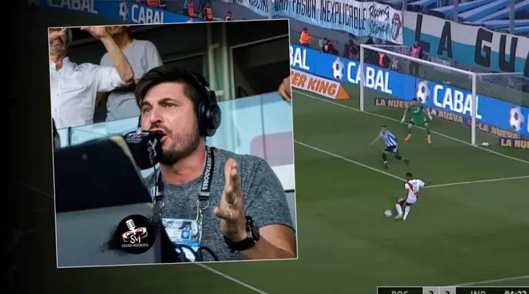 Narrador argentino estalla por gol de Miguel Angel Borja