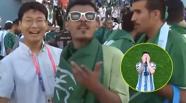 Hinchas de Arabia Saudita se burlan de la Selección de Argentina