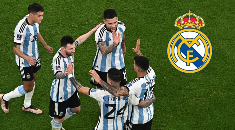 Selección de Argentina en el Mundial y Real Madrid