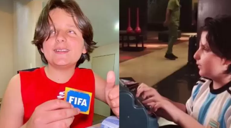 niño ciego le puso leguaje braille a álbum del Mundial para llenarlo con sus amigos