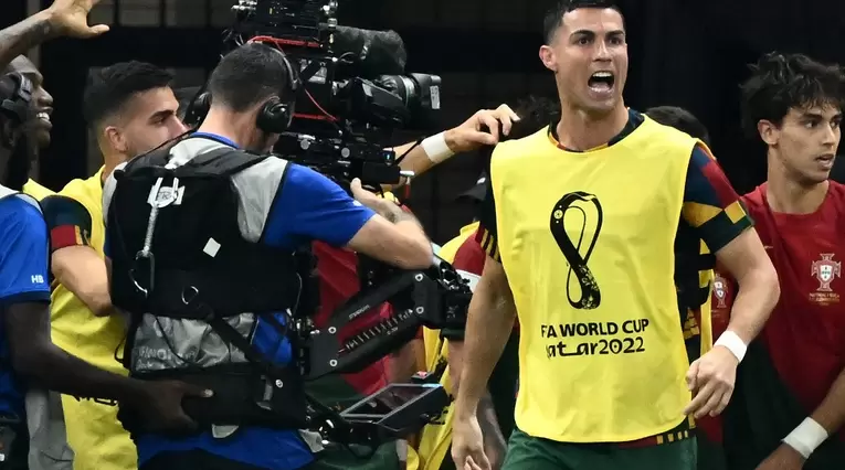 Cristiano Ronaldo en el último partido de Portugal en el Mundial
