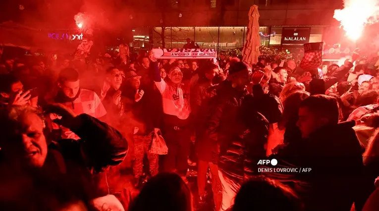 Hinchas de Croacia generaron movimientos sísmicos