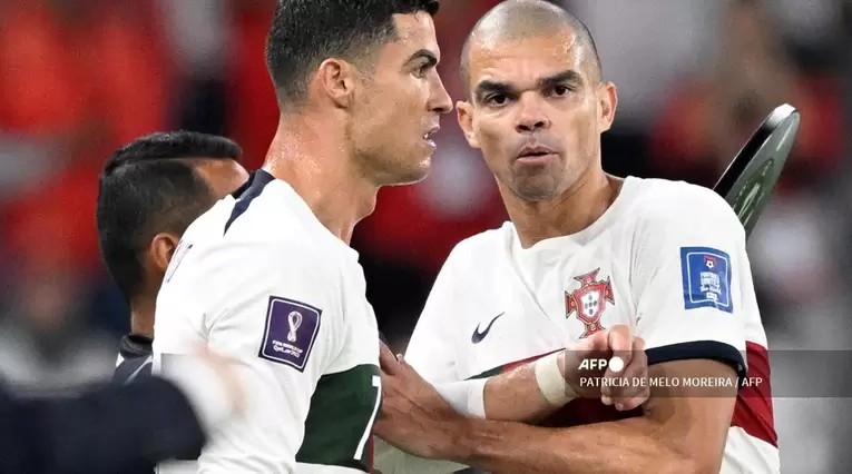 Pepe y Cristiano Ronaldo, Portugal - Mundial Qatar 2022