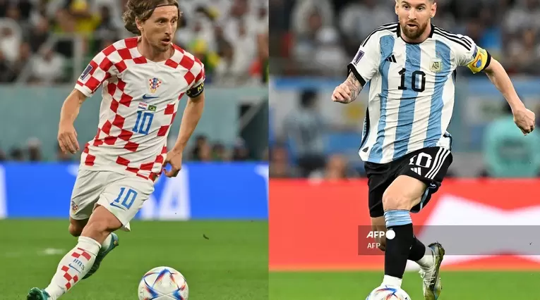 Lionel Messi y Luka Modric - Mundial Qatar 2022
