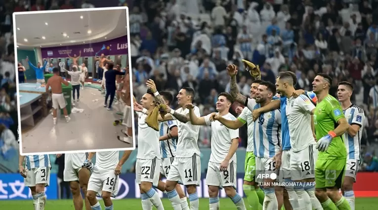 Celebración Argentina vs Croacia