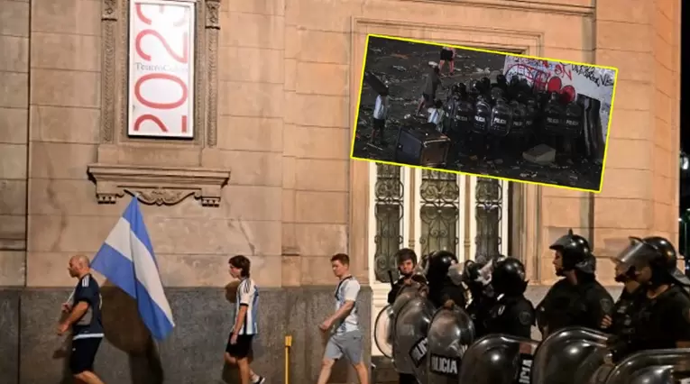 Disturbios en Buenos Aires tras celebración del mundial