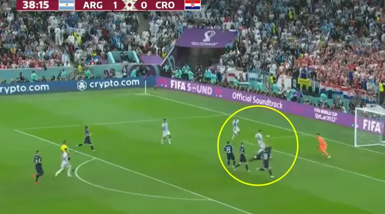 Gol de Julián Álvarez, Argentina vs Croacia