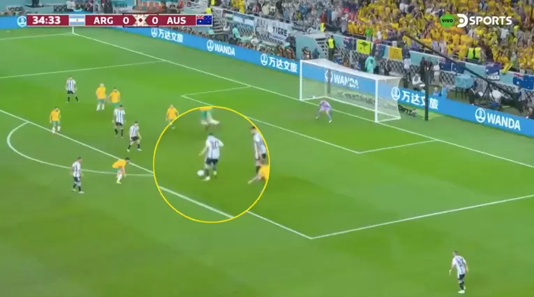 Gol de Messi en Argentina vs Australia del Mundial Qatar 2022