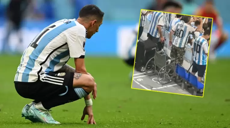 Hinchas de Argentina en silla de ruedas, Mundial Qatar 2022