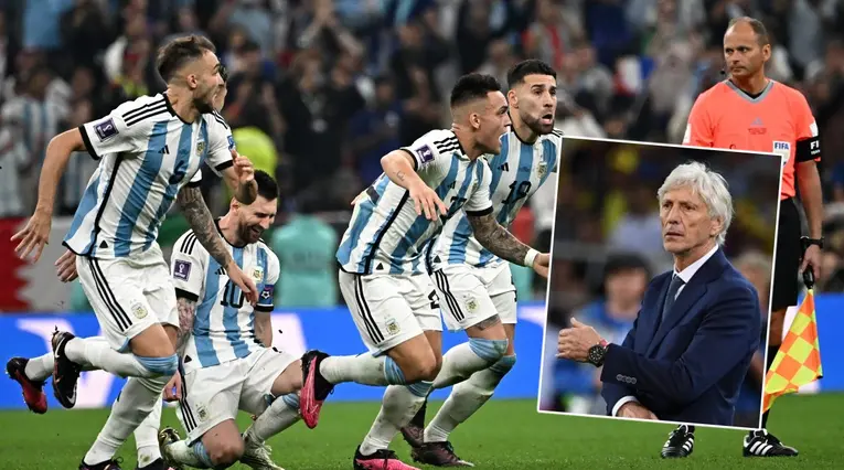 José Pékerman en la final de la Selección Argentina