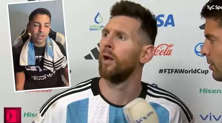 Lionel Messi y Gastón Edul
