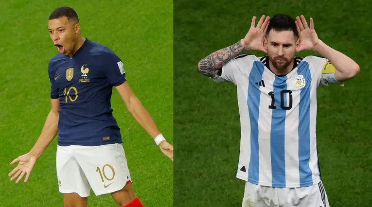 Messi y Mbappé