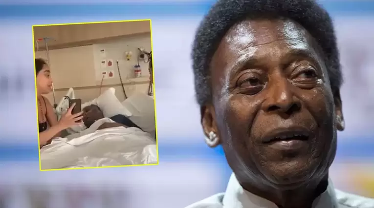 Pelé se despide de sus amigos por videollamada