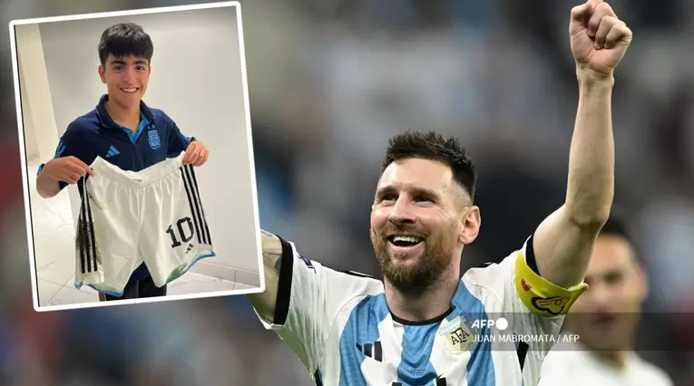 Regalo de Messi al hijo de Agüero
