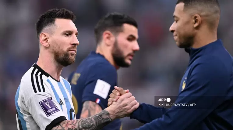 Messi y su frío encuentro con Mbappé antes de la final del mundial