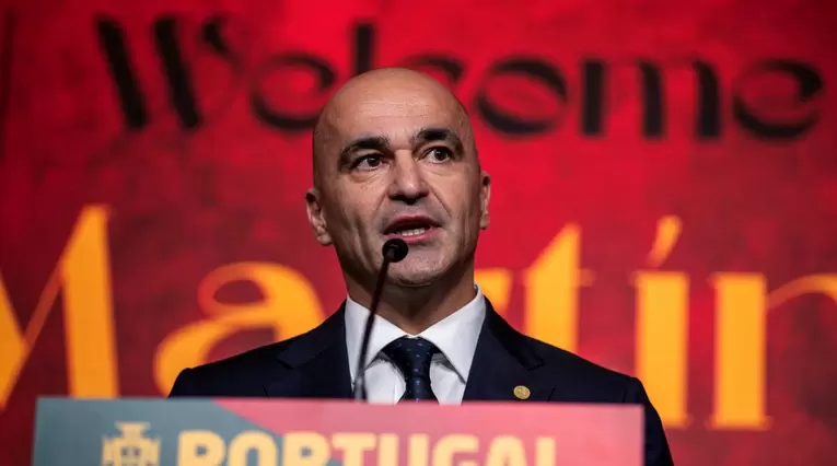 Roberto Martínez en su presentación como nuevo técnico de Portugal