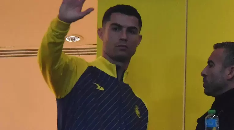 Cristiano Ronaldo en un partido del Al Nassr en la liga de Arabia