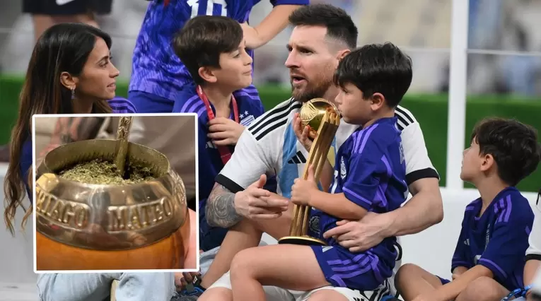 El detalle de la taza de 'Mate' de Messi