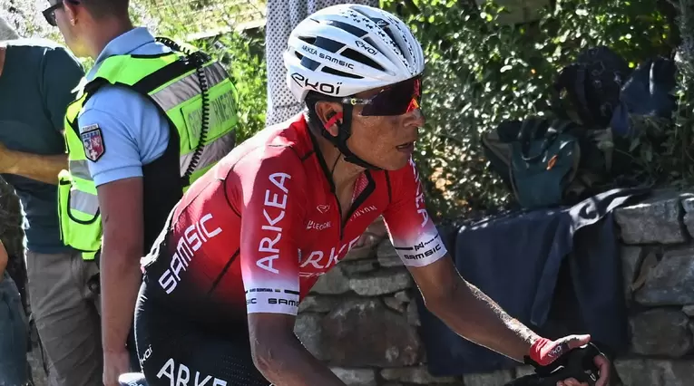 Nairo Quintana en una de sus últimas etapas con el Arkea en el Tour de Francia 2022