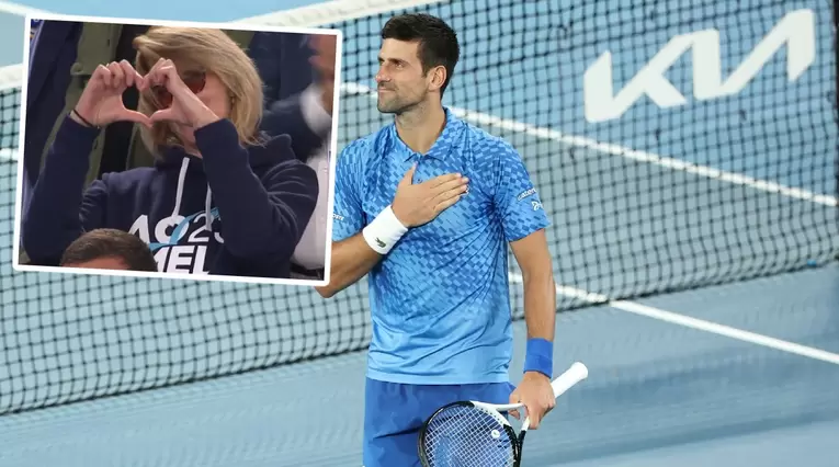 Novak Djokovic y su mamá