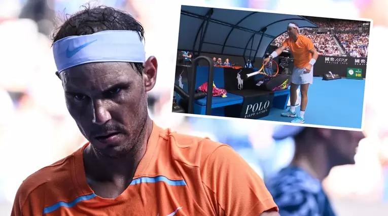 Rafael Nadal y su incidente en el Abierto de Australia 2023
