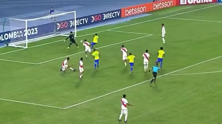 Segundo gol Perú vs Brasil Sudamericano Sub 20