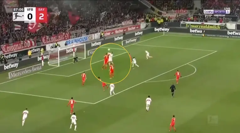 Gol de Juan José Perea ante Bayern Munich en Bundesliga
