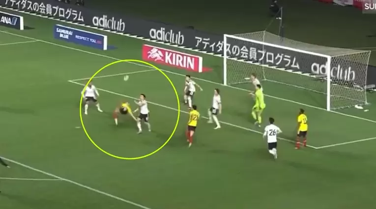 Gol de Rafael Santos Borré con Colombia vs Japón