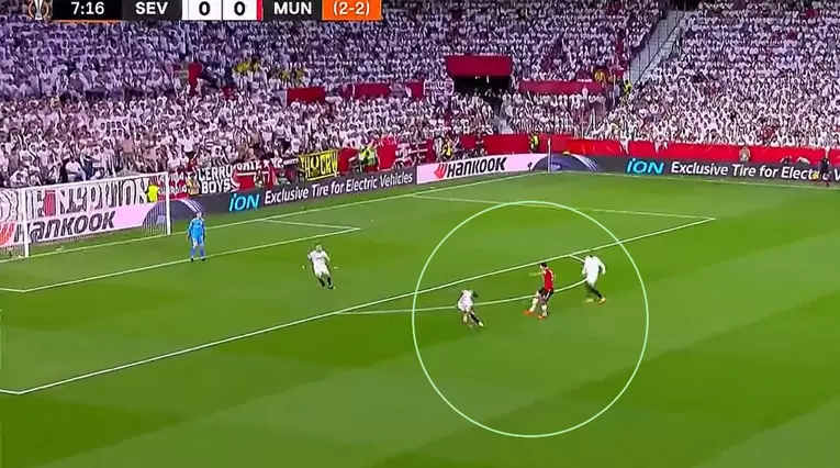 Error de Harry Maguire en el Sevilla vs Manchester United, Europa League