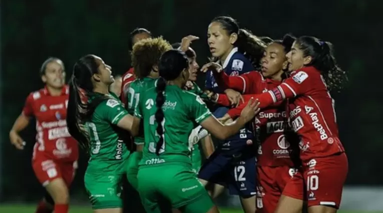 Pelea La Equidad vs América, Liga Femenina