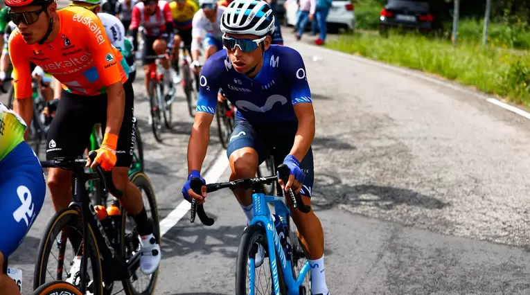 Einer Rubio, una de las cartas colombianas del Movistar en el Giro de Italia