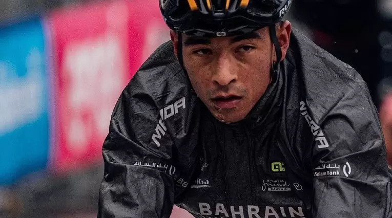 Santiago Buitrago en una de las etapas del Giro de Italia 2023