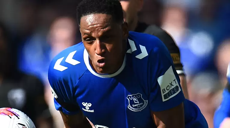 Yerry Mina jugó este domingo su último partido con el Everton en la Premier