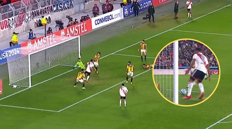 Gol de Miguel Ángel Borja con River Plate ante The Strongest