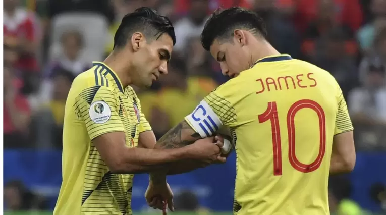 James Rodríguez y Falcao, Selección Colombia
