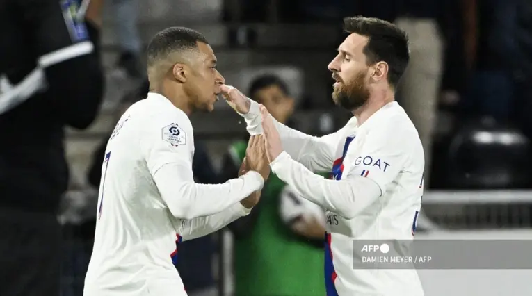 Kylian Mbappé Lionel Messi - París Saint-Germain