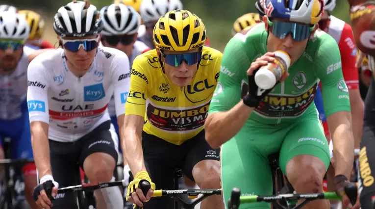 Vingegaard y Pogacar en el pasado Tour de Francia 