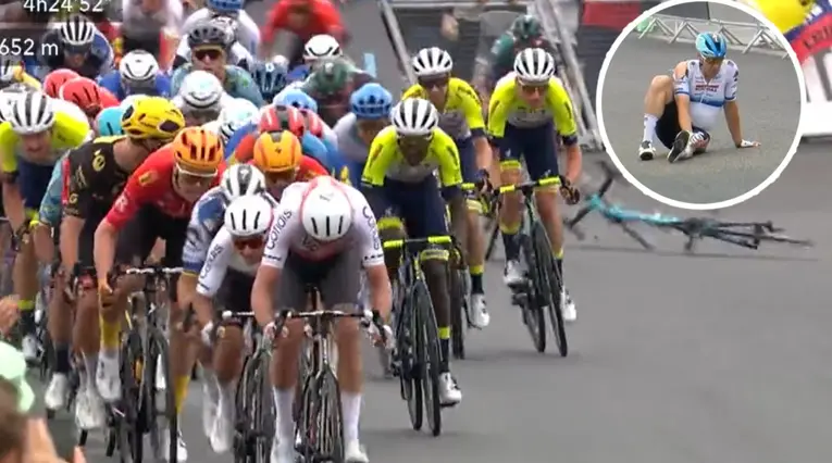 Caída de Fabio Jakobsen - Tour de Francia 2023 Etapa 4