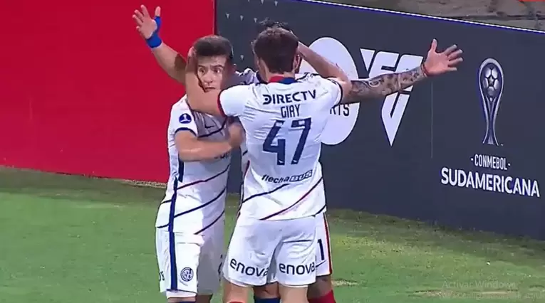 Gol de San Lorenzo contra Medellín