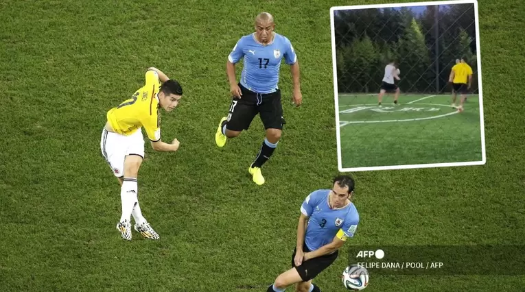 James Rodríguez - gol vs Uruguay Mundial Brasil 2014, octavos de final