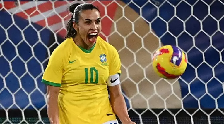 Marta, Jugadora de la selección de Brasil