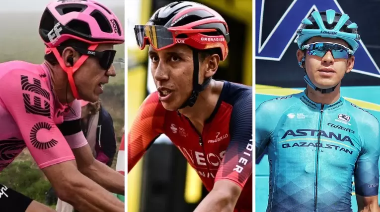 Rigoberto Urán, Egan Bernal y Harold Tejada - Tour de Francia 2023