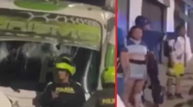 Ataque a bus de hinchas de Millonarios en Santander