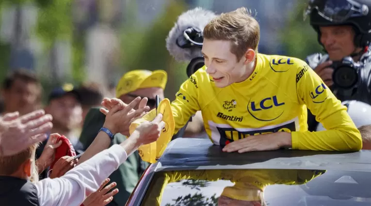 Vingegaard en Dinamarca tras ganar el segundo Tour de Francia