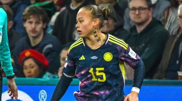 Ana María Guzmán con la selección Colombia