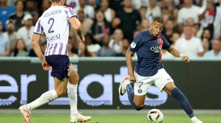 Kylian Mbappé - Toulouse vs PSG, Ligue 1 2023, fecha 2 