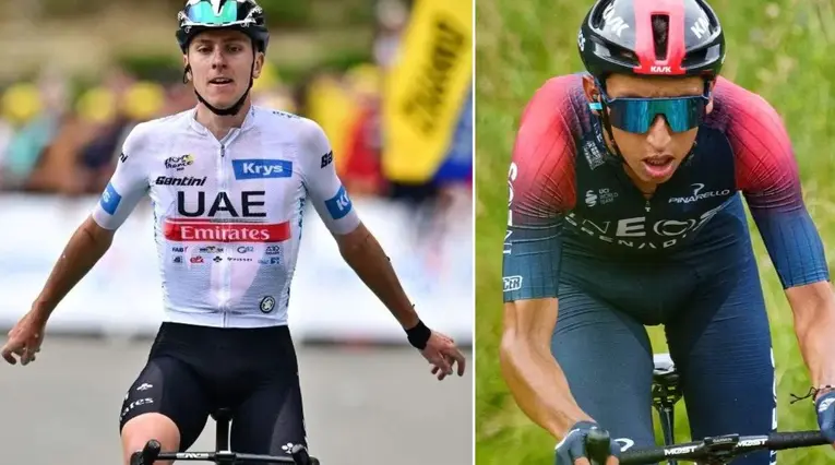 Tadej Pogacar y Egan Bernal