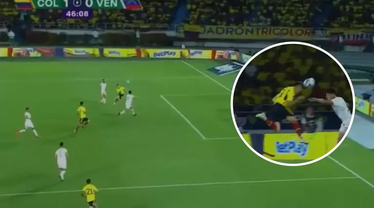 Video: gol de Santos Borré en el 1-0 de Colombia ante Venezuela