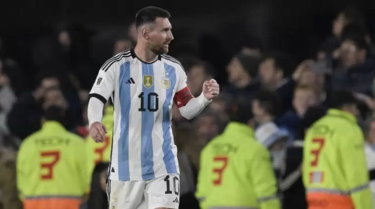 Lionel Messi con la selección de Argentina